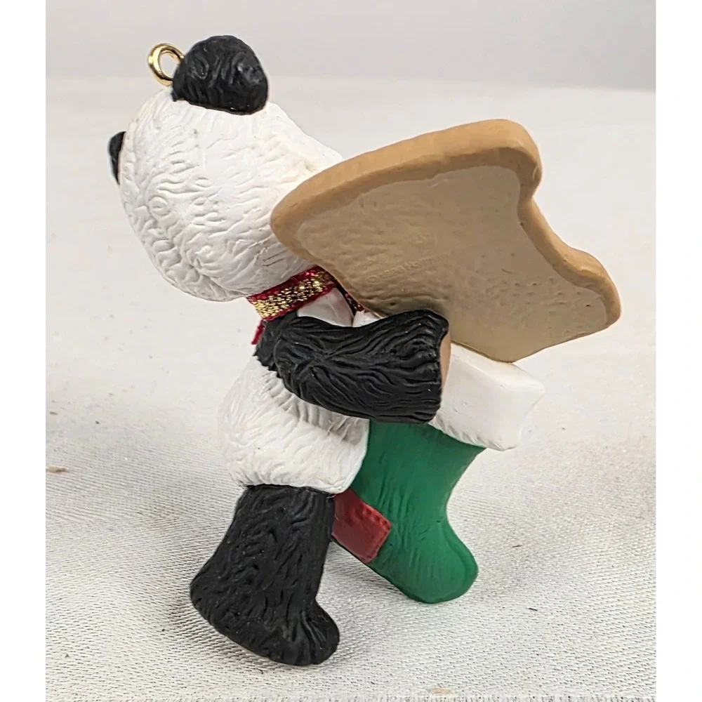 Hallmark Keepsake 1999 Ornament Child's Fourth Christmas Panda Bear Ken Crow Box